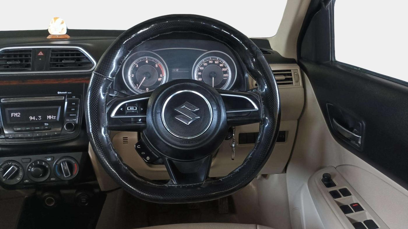 2017 Maruti Dzire VDI, Diesel, Manual, 1,02,066 km, Steering Wheel Close Up