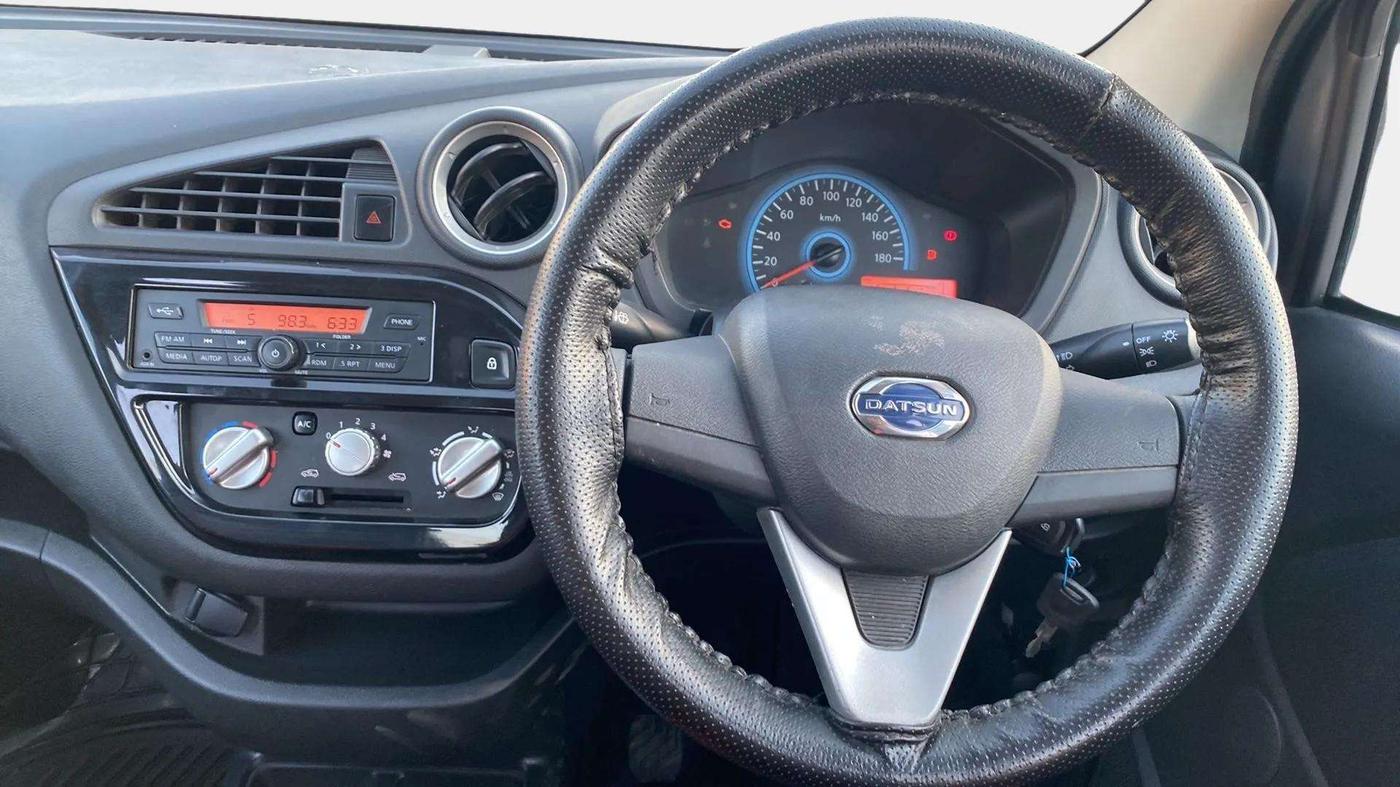 2019 Datsun Redi Go T (O), Petrol, Manual, 23,797 km, Steering Wheel Close Up