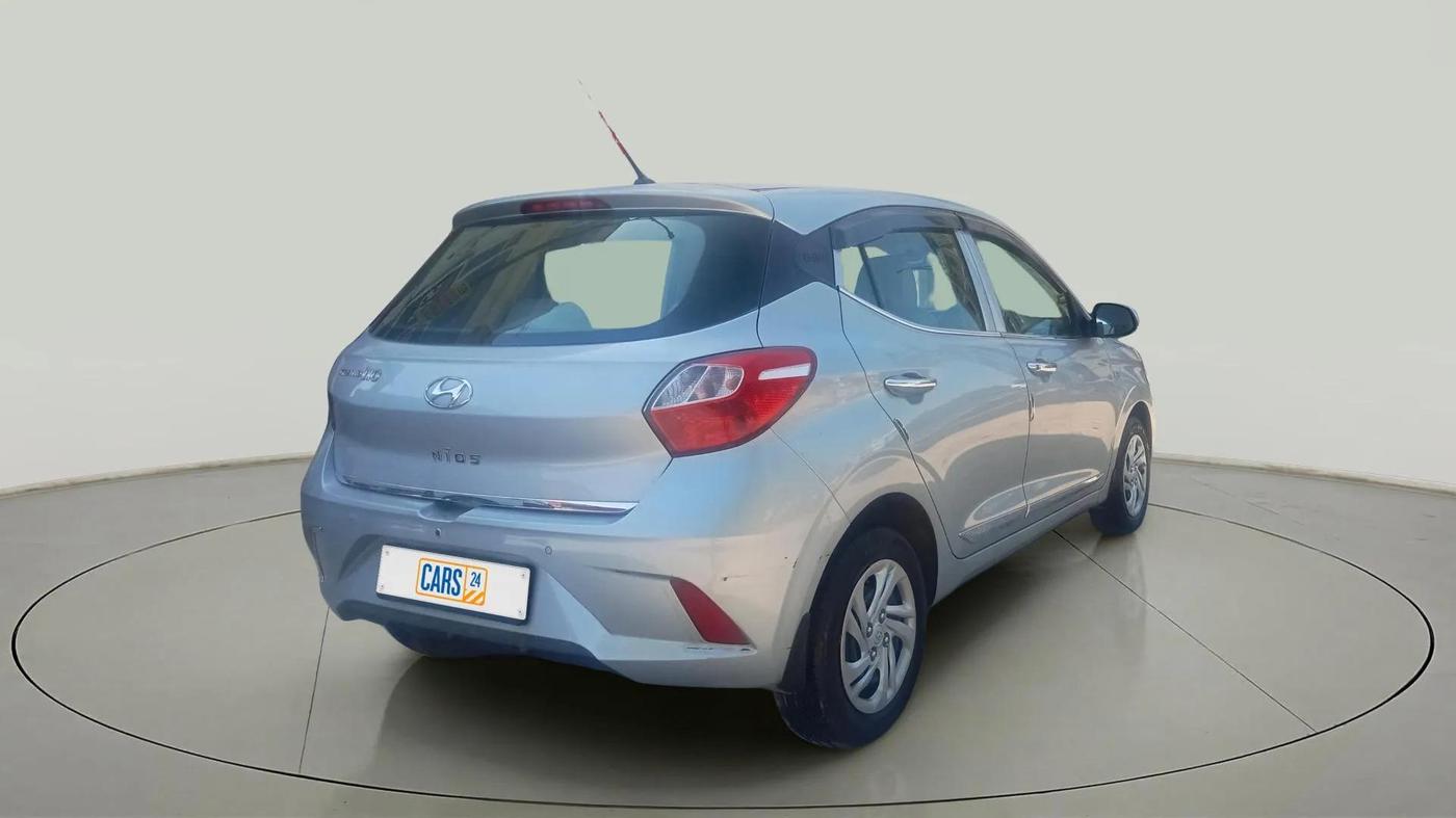 2019 Hyundai GRAND I10 NIOS MAGNA AMT 1.2 KAPPA VTVT, Petrol, Automatic, 28,853 km, Right Back Diagonal