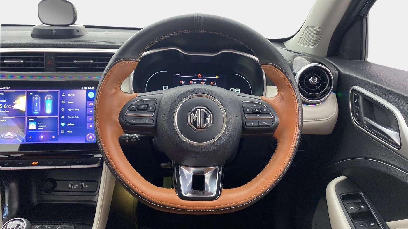 2023 MG ASTOR SHARP 1.5 MT, Petrol, Manual, 18,348 km, Steering Wheel Close Up