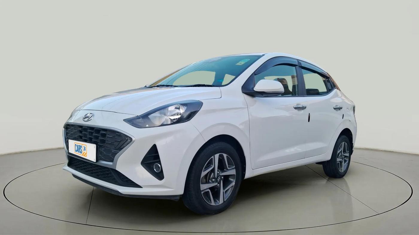 2020 Hyundai AURA SX 1.2, CNG, Manual, 86,199 km, Left Front Diagonal
