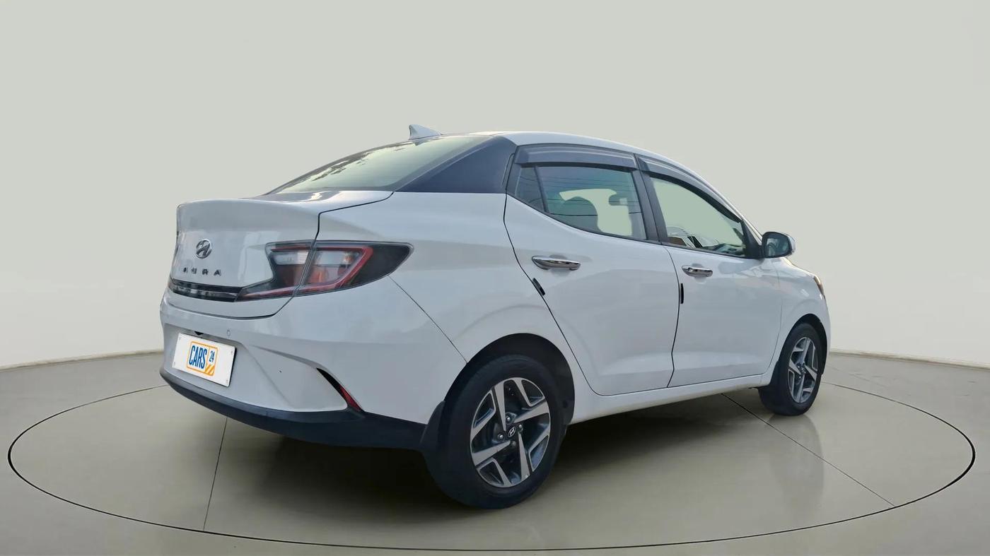 2020 Hyundai AURA SX 1.2, CNG, Manual, 86,199 km, Right Back Diagonal