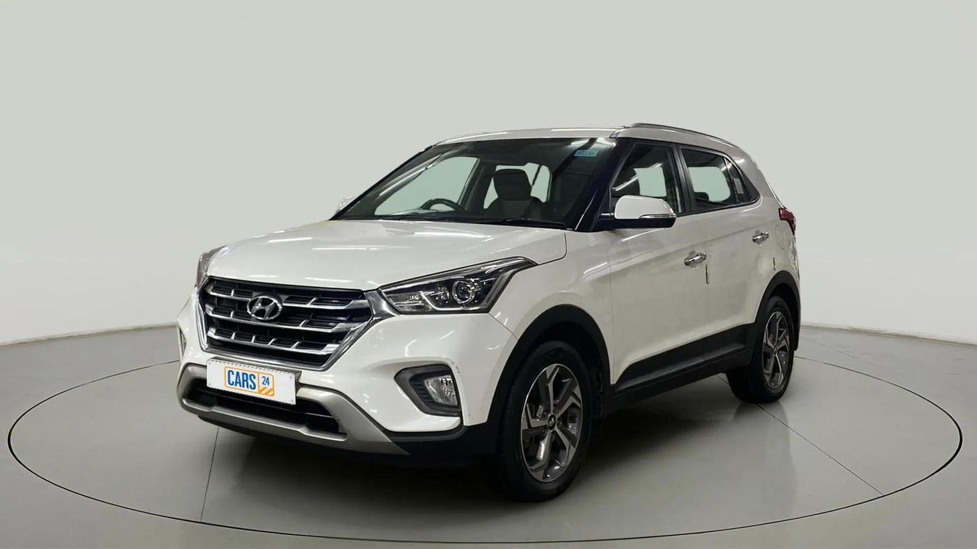 2019 Hyundai Creta SX AT 1.6 PETROL, Petrol, Automatic, 31,212 km, Left Front Diagonal