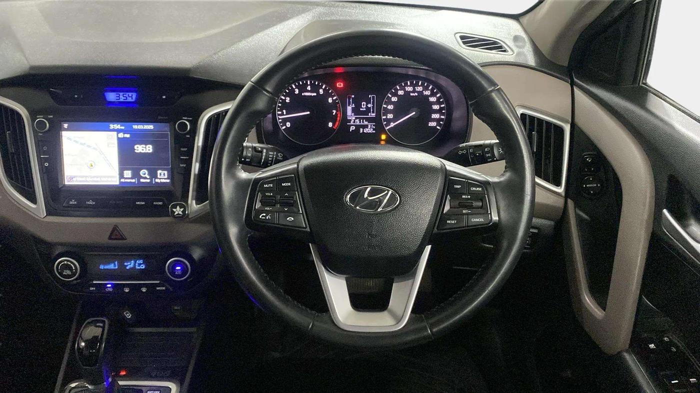 2019 Hyundai Creta SX AT 1.6 PETROL, Petrol, Automatic, 31,212 km, Steering Wheel Close Up