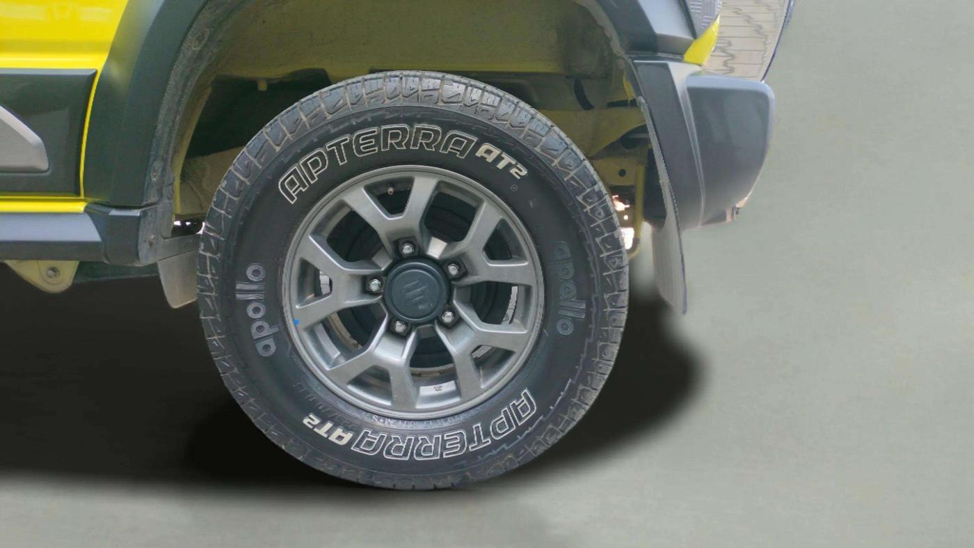 2023 Maruti JIMNY ALPHA ALL GRIP PRO AT DUAL TONE, Petrol, Automatic, 12,021 km, Left Rear Wheel