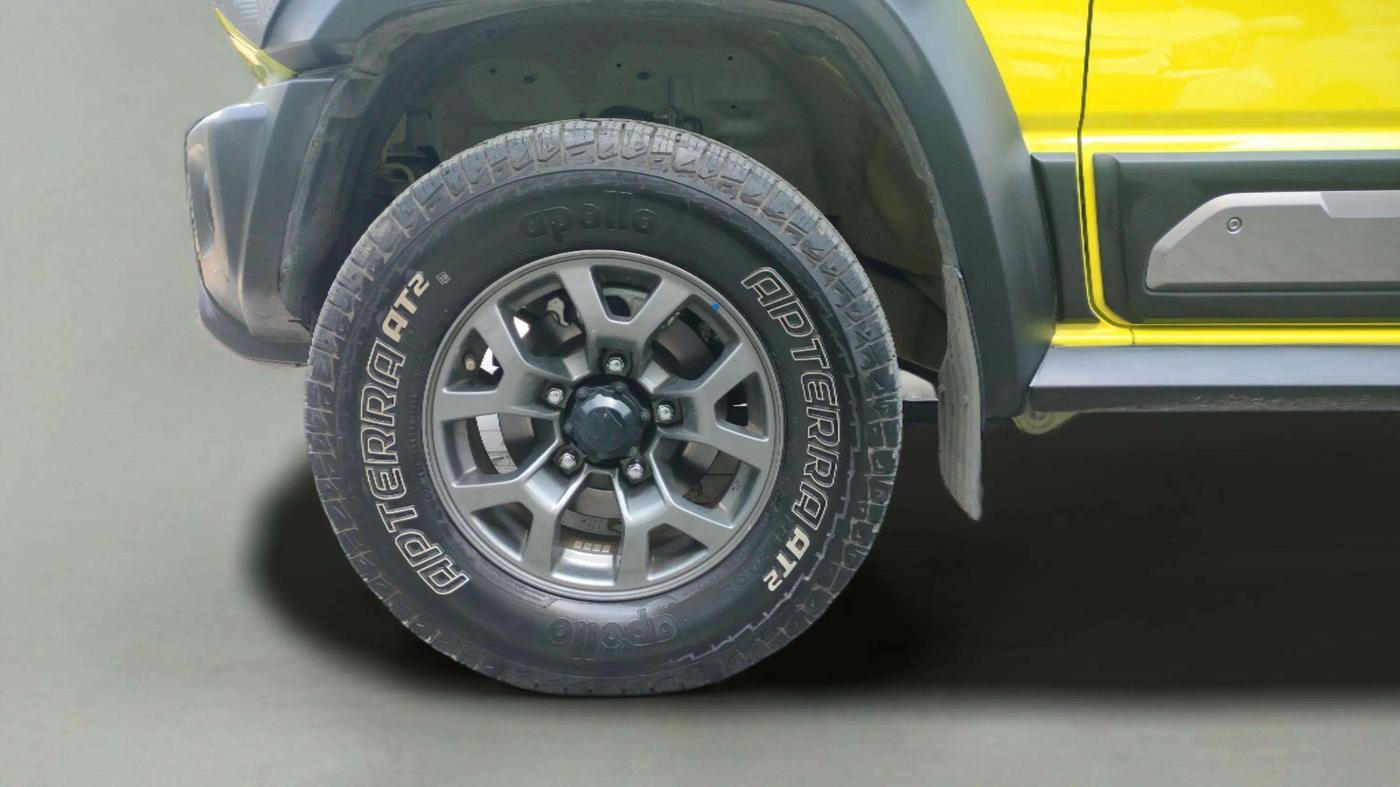 2023 Maruti JIMNY ALPHA ALL GRIP PRO AT DUAL TONE, Petrol, Automatic, 12,021 km, Left Front Wheel