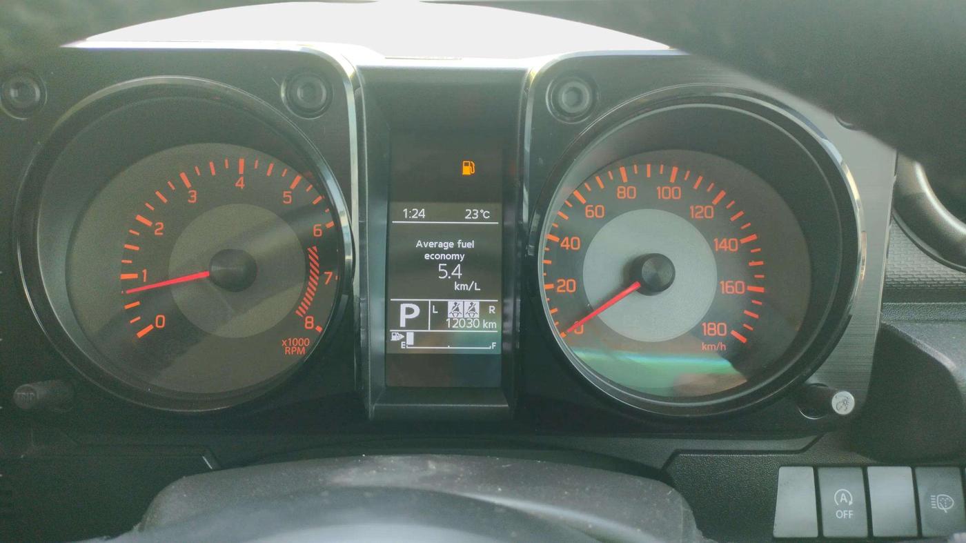 2023 Maruti JIMNY ALPHA ALL GRIP PRO AT DUAL TONE, Petrol, Automatic, 12,021 km, Odometer Image