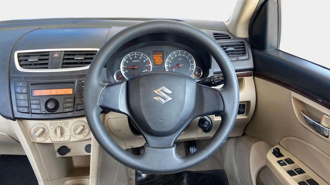 2014 Maruti Swift Dzire VXI, Petrol, Manual, 68,884 km, Steering Wheel Close Up