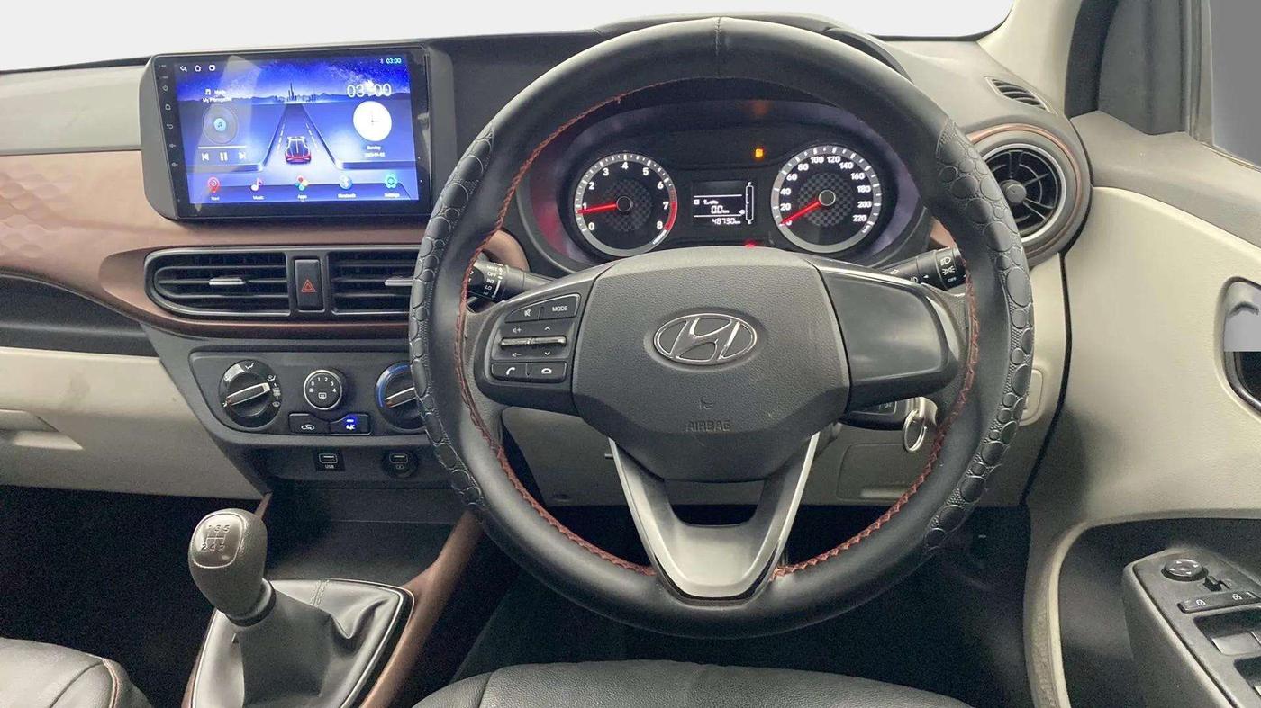 2020 Hyundai AURA S 1.2, Petrol, Manual, 48,780 km, Steering Wheel Close Up