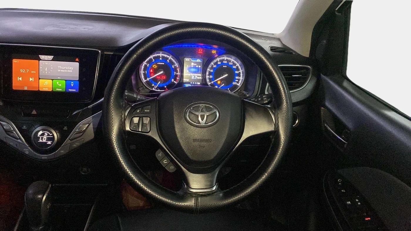 2021 Toyota Glanza V CVT, Petrol, Automatic, 23,238 km, Steering Wheel Close Up