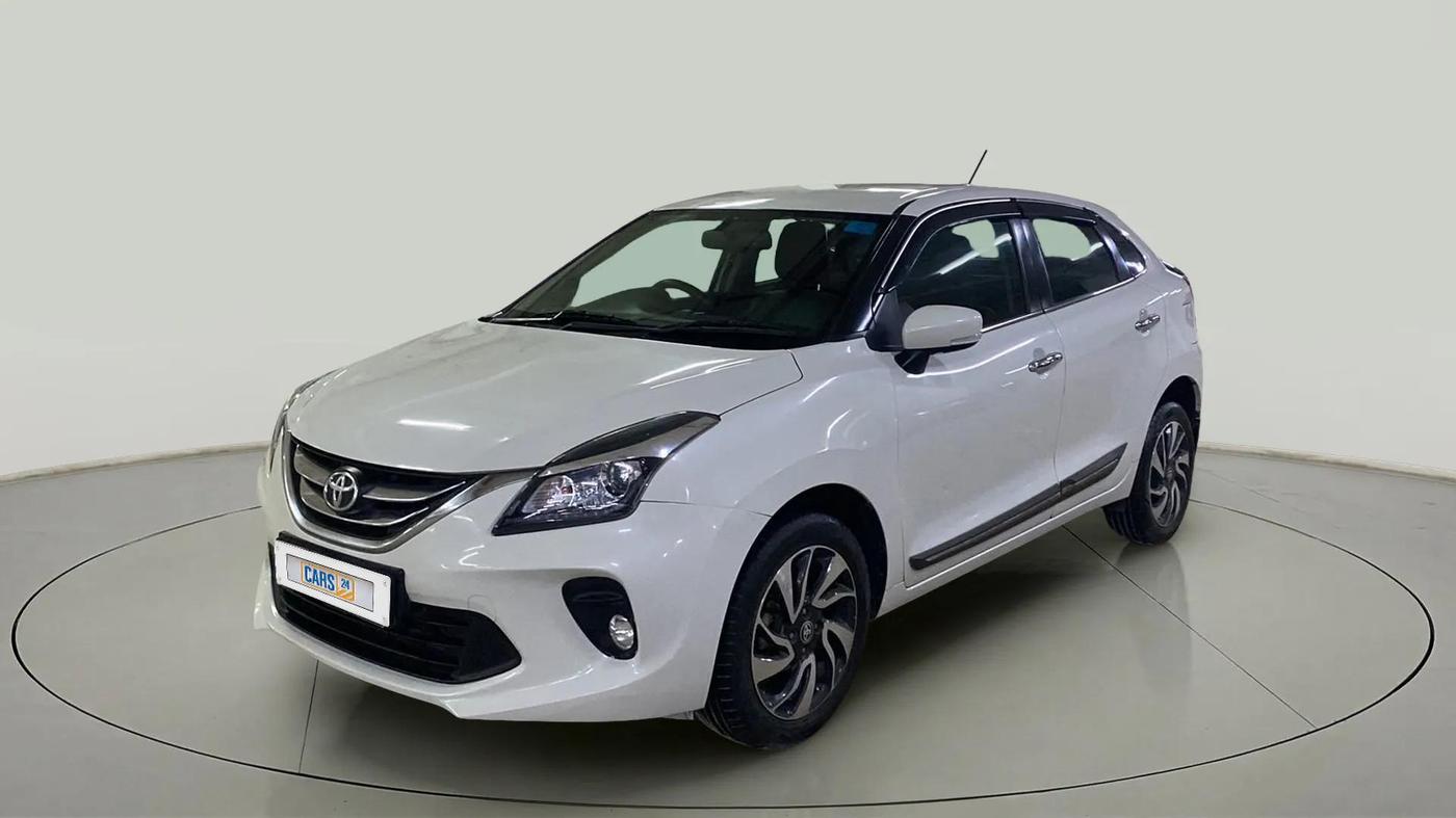 2021 Toyota Glanza V CVT, Petrol, Automatic, 23,238 km, Left Front Diagonal