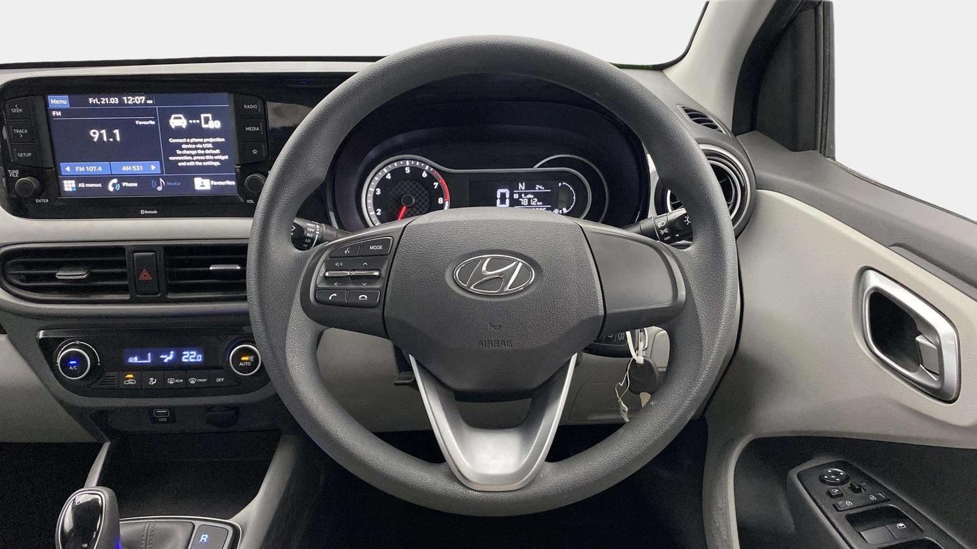 2021 Hyundai GRAND I10 NIOS SPORTZ AMT 1.2 KAPPA VTVT, Petrol, Automatic, 30,797 km, Steering Wheel Close Up
