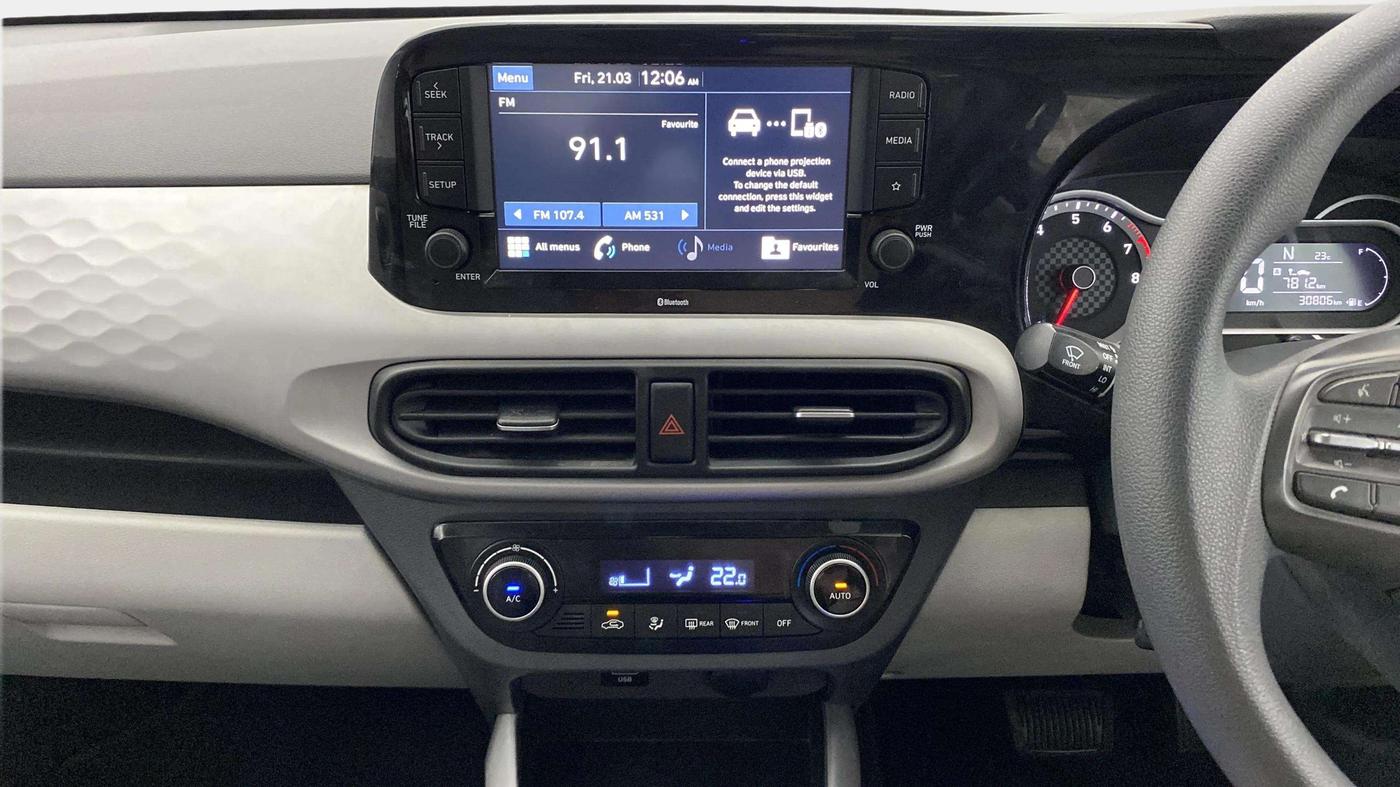 2021 Hyundai GRAND I10 NIOS SPORTZ AMT 1.2 KAPPA VTVT, Petrol, Automatic, 30,797 km, Air Conditioner