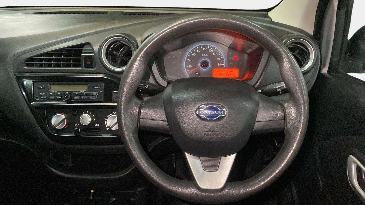 2019 Datsun Redi Go S, Petrol, Manual, 28,162 km, Steering Wheel Close Up