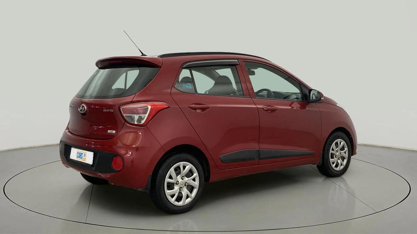 2018 Hyundai Grand i10 SPORTZ 1.2 KAPPA VTVT, Petrol, Manual, 24,408 km, Right Back Diagonal
