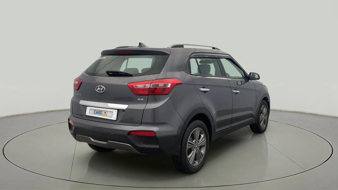 2017 Hyundai Creta SX PLUS AT 1.6 PETROL, Petrol, Automatic, 50,431 km, Right Back Diagonal