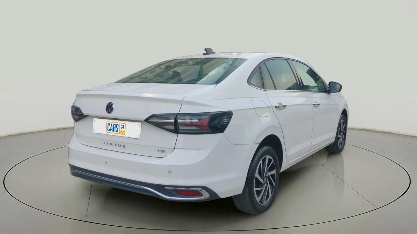 2023 Volkswagen VIRTUS TOPLINE TSI 1.0 AT, Petrol, Automatic, 23,916 km, Right Back Diagonal