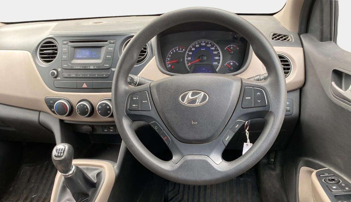 2015 Hyundai Grand i10 SPORTZ 1.2 KAPPA VTVT, Petrol, Manual, 4,198 km, Steering Wheel Close Up