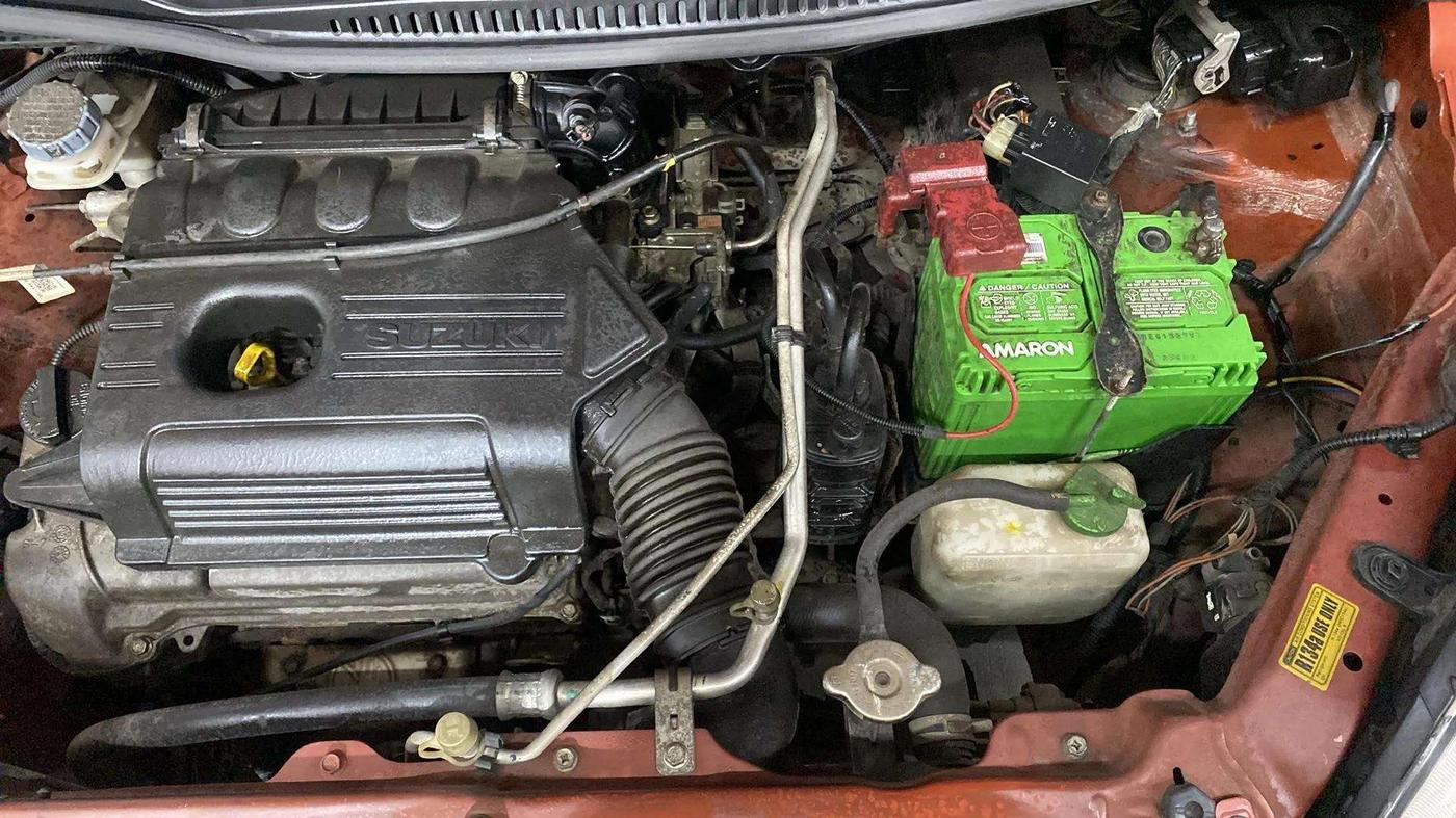 2015 Maruti Wagon R 1.0 VXI, Petrol, Manual, 40,310 km, Engine View - Left