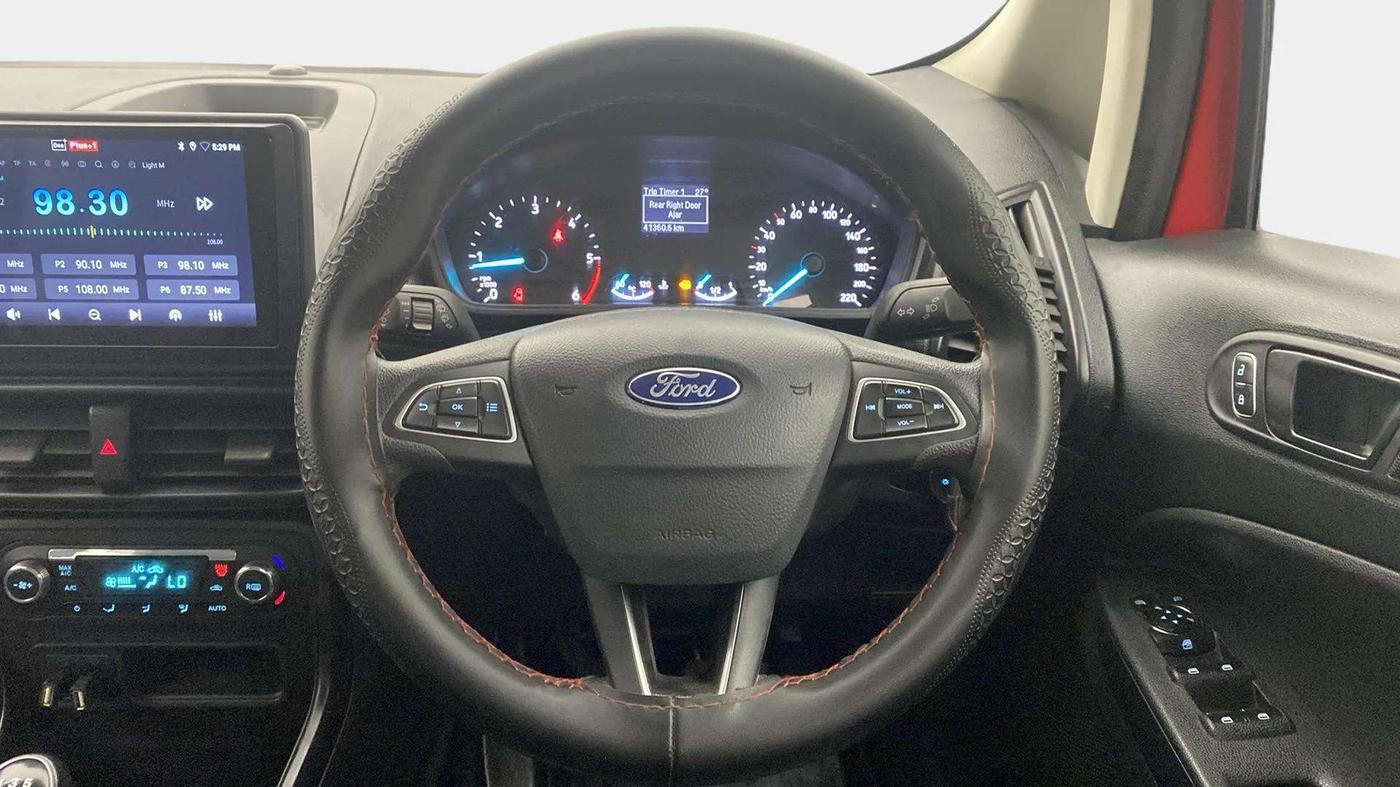 2018 Ford Ecosport TREND 1.5L DIESEL, Diesel, Manual, 41,408 km, Steering Wheel Close Up