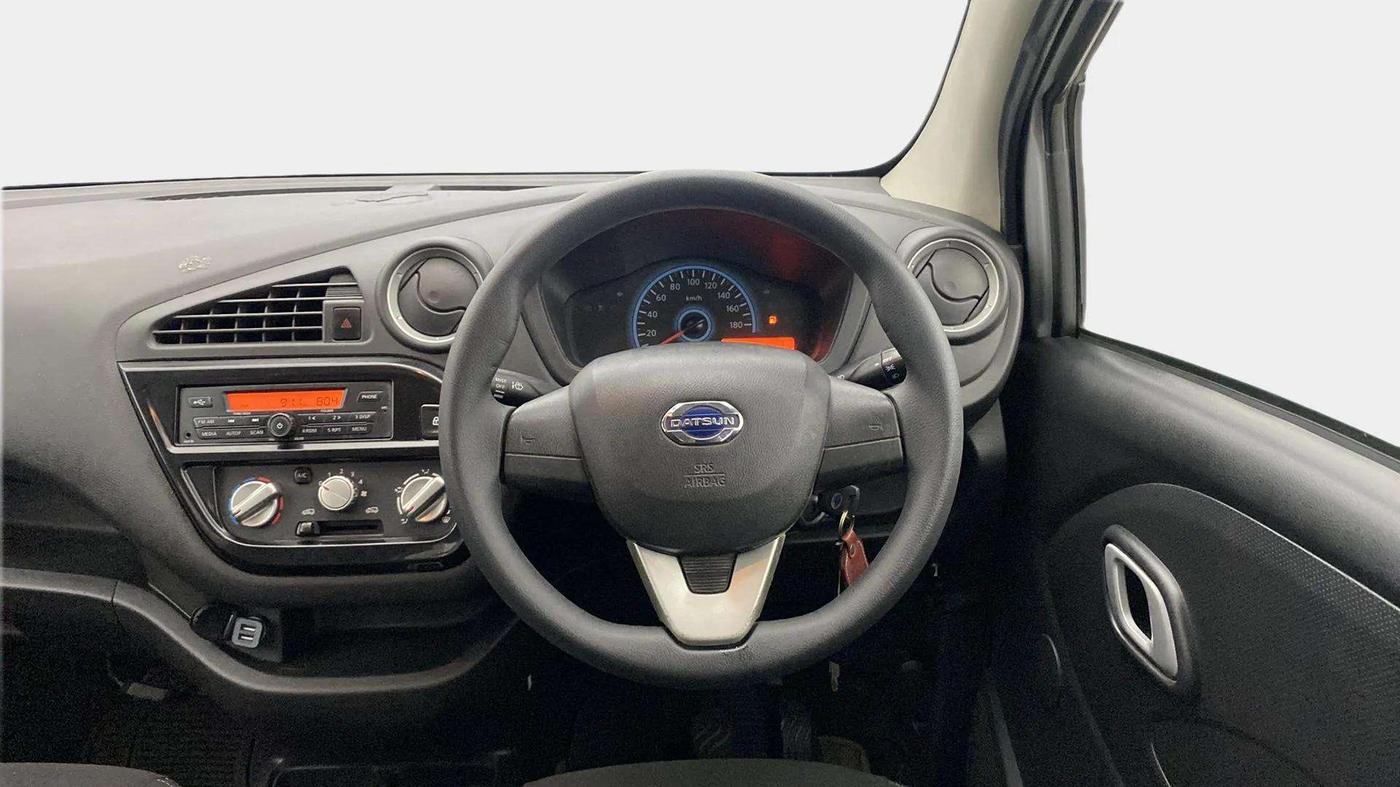 2018 Datsun Redi Go S 1.0 AMT, CNG, Automatic, 48,302 km, Steering Wheel Close Up