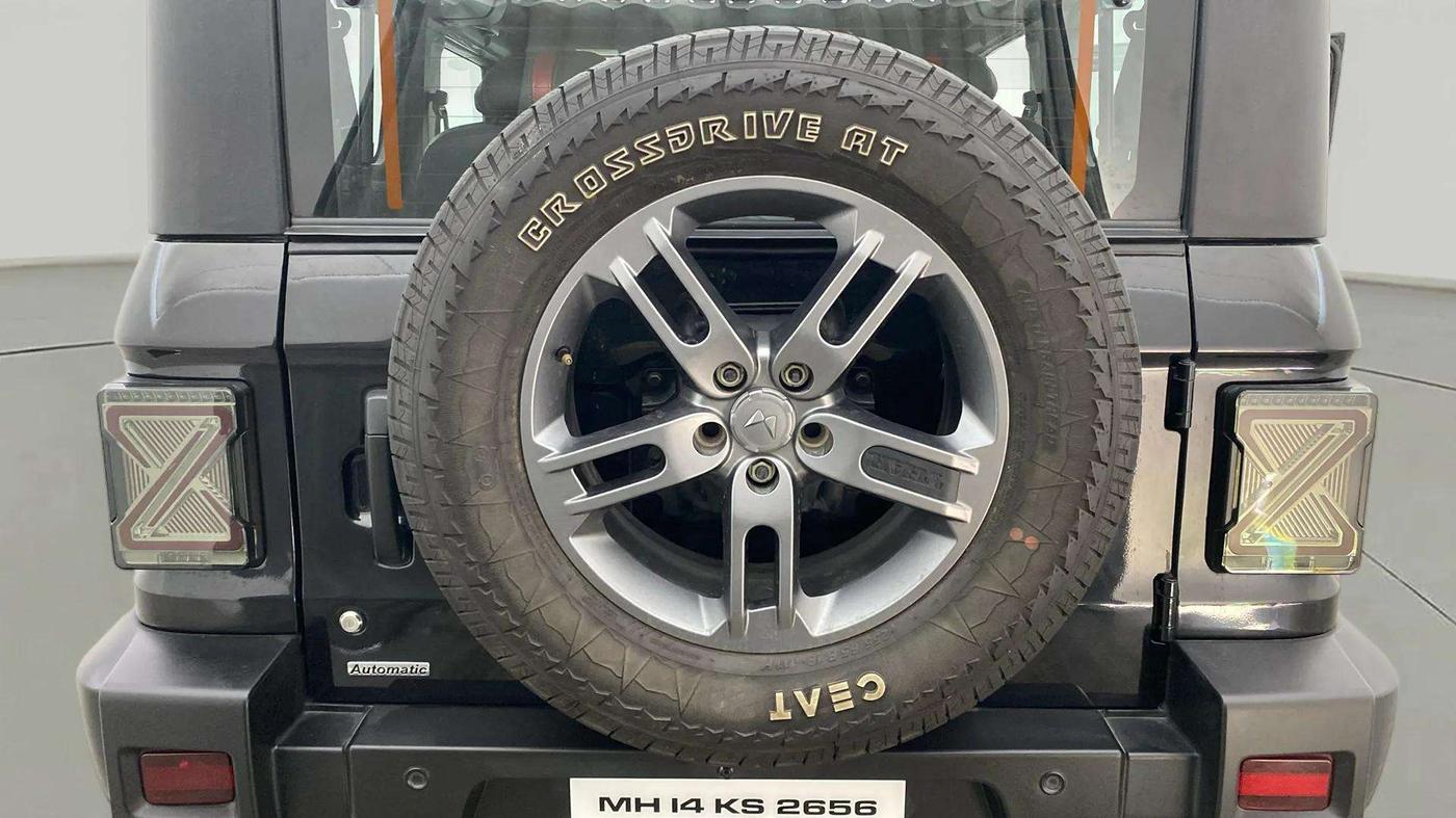 2023 Mahindra Thar LX P 2WD AT HT, Petrol, Automatic, 12,376 km, Spare Tyre