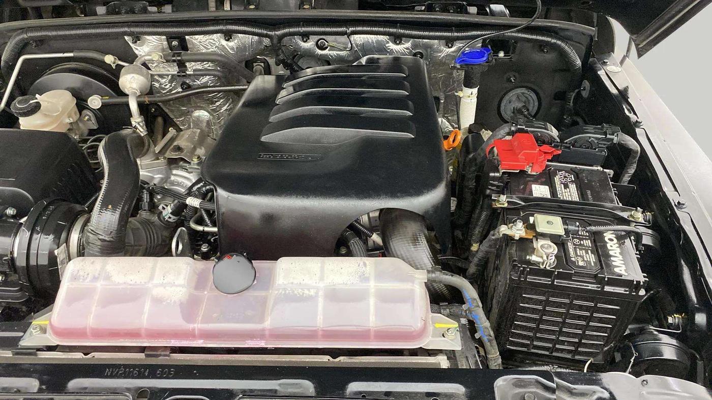 2023 Mahindra Thar LX P 2WD AT HT, Petrol, Automatic, 12,376 km, Engine View - Left
