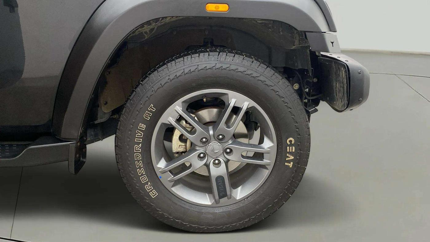 2023 Mahindra Thar LX P 2WD AT HT, Petrol, Automatic, 12,376 km, Right Front Wheel