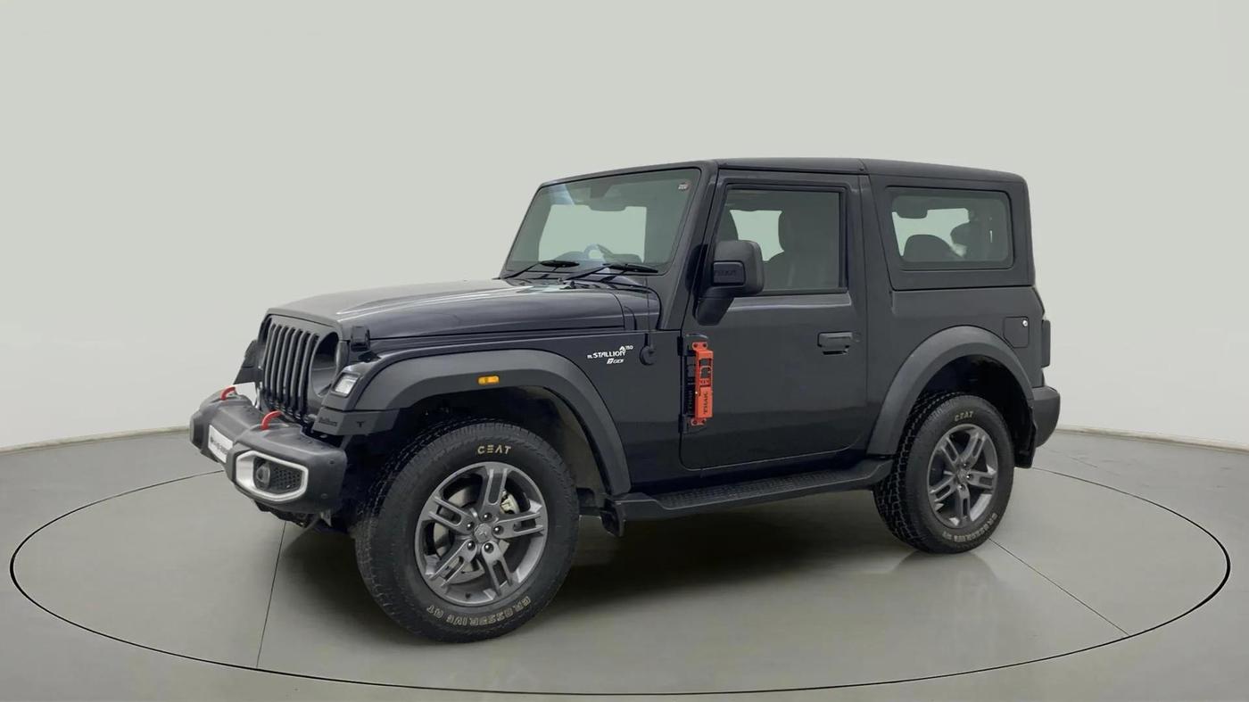 2023 Mahindra Thar LX P 2WD AT HT, Petrol, Automatic, 12,376 km, Left Front Diagonal