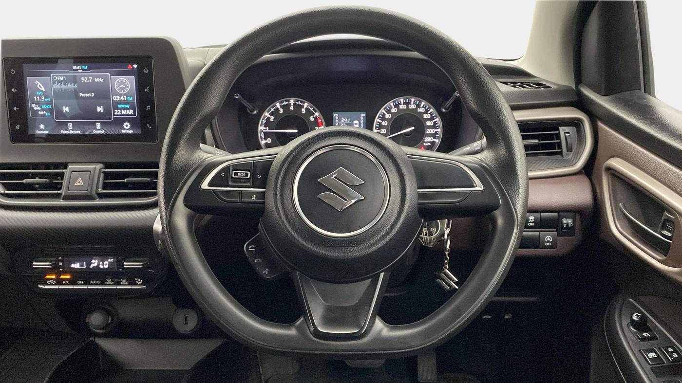 2023 Maruti FRONX DELTA PLUS 1.2L AGS, Petrol, Automatic, 12,256 km, Steering Wheel Close Up