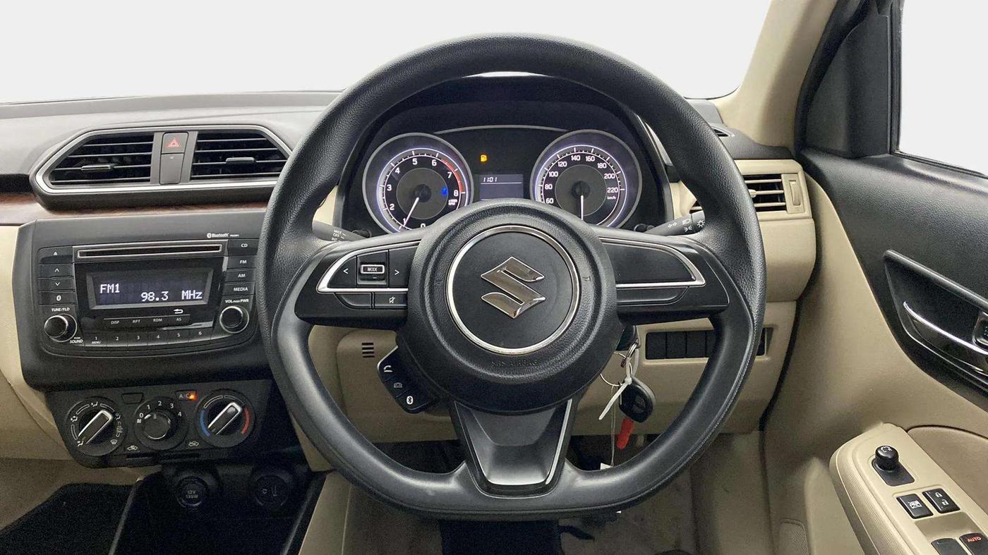 2017 Maruti Dzire VXI, Petrol, Manual, 49,587 km, Steering Wheel Close Up