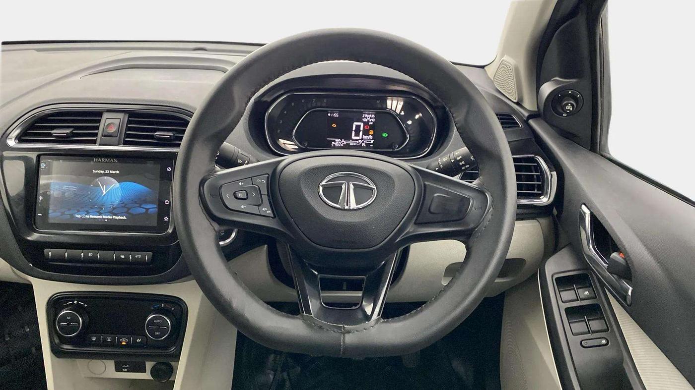 2023 Tata TIGOR XZ PLUS PETROL, Petrol, Manual, 2,254 km, Steering Wheel Close Up