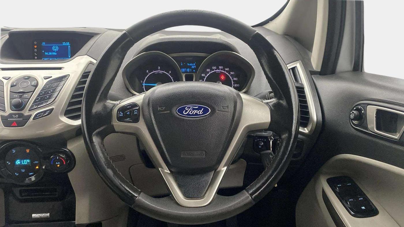 2014 Ford Ecosport TITANIUM 1.5L DIESEL, Diesel, Manual, 87,127 km, Steering Wheel Close Up