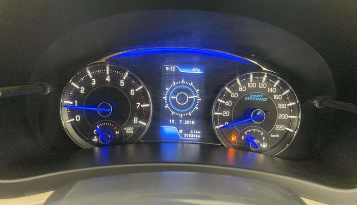 2018 Maruti Ciaz ALPHA 1.5 SHVS PETROL, Petrol, Manual, 30,345 km, Odometer Image
