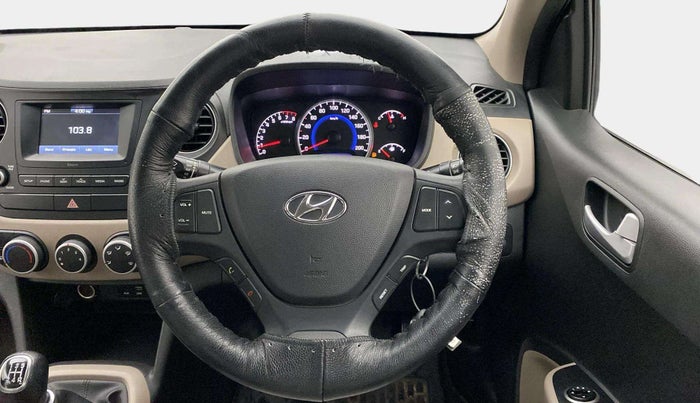 2017 Hyundai Grand i10 SPORTZ 1.2 KAPPA VTVT, Petrol, Manual, 18,112 km, Steering Wheel Close Up