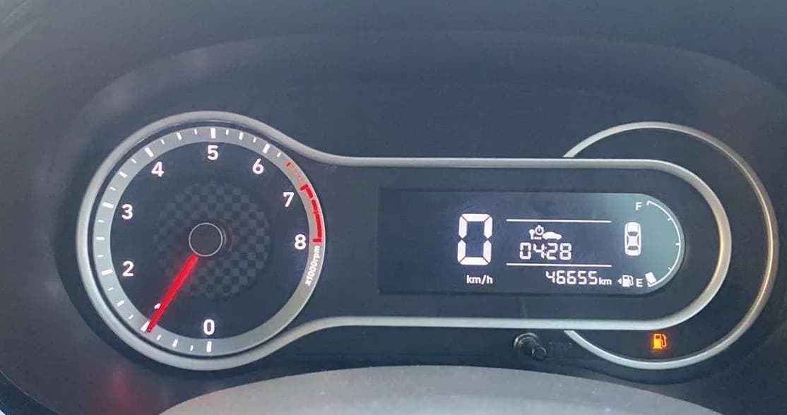 2022 Hyundai AURA SX 1.2, Petrol, Manual, 46,648 km, Odometer Image