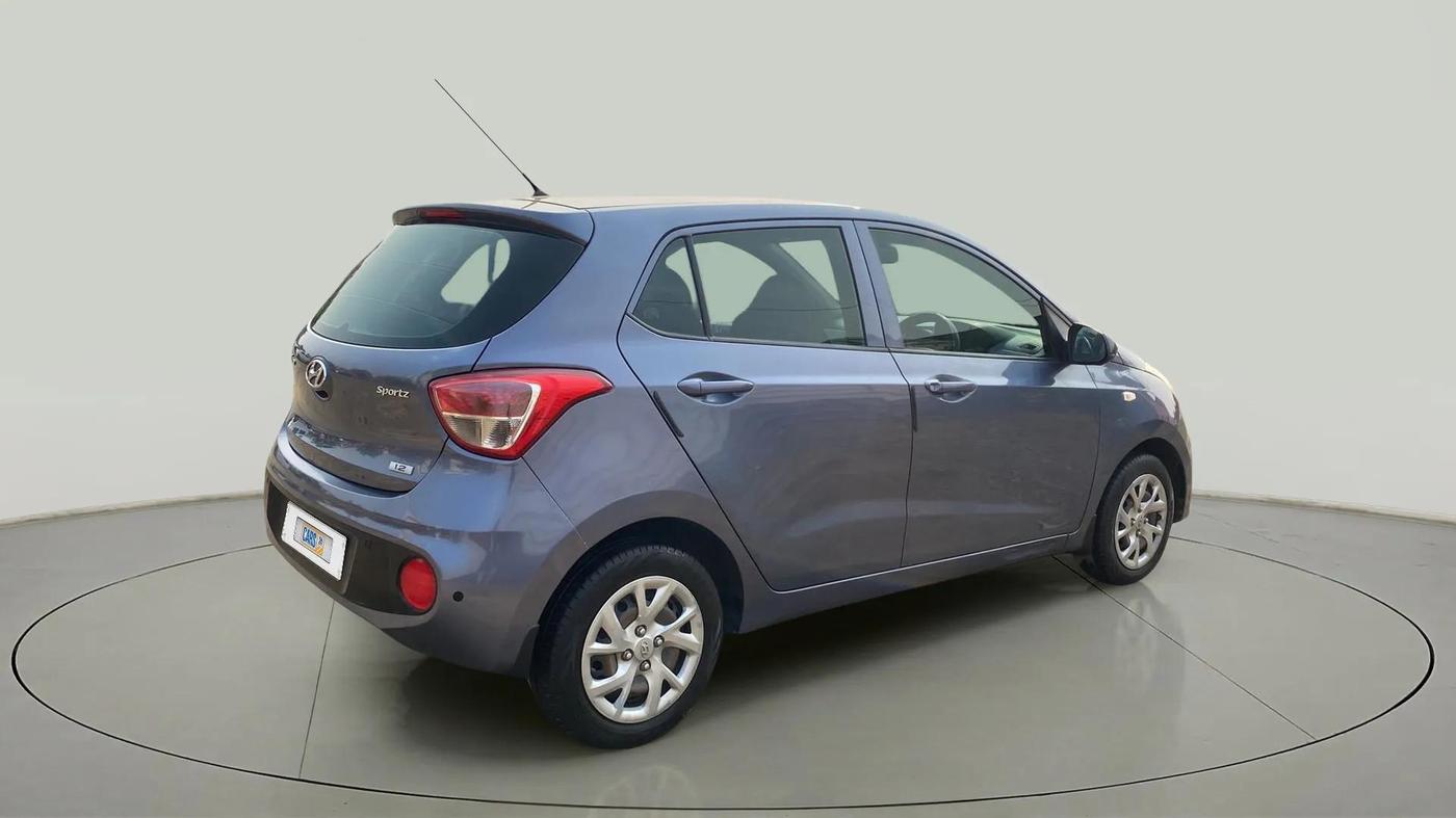 2017 Hyundai Grand i10 SPORTZ 1.2 KAPPA VTVT, Petrol, Manual, 68,107 km, Right Back Diagonal