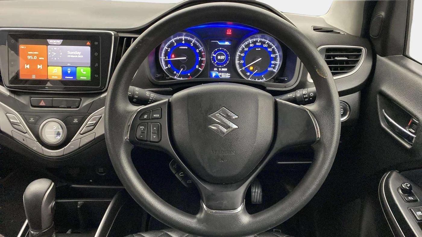 2021 Maruti Baleno ZETA CVT PETROL 1.2, Petrol, Automatic, 38,028 km, Steering Wheel Close Up