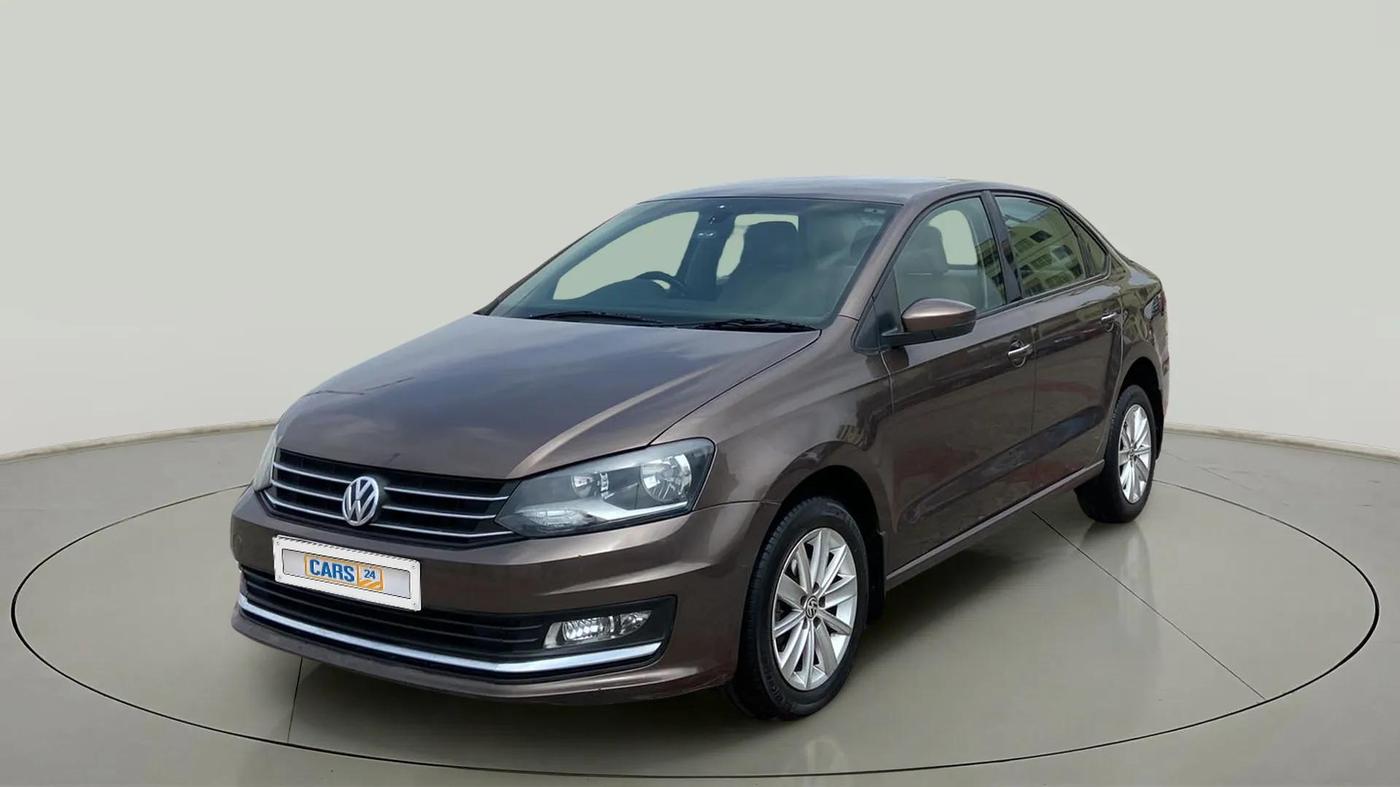 2016 Volkswagen Vento HIGHLINE PETROL AT, Petrol, Automatic, 68,877 km, Left Front Diagonal