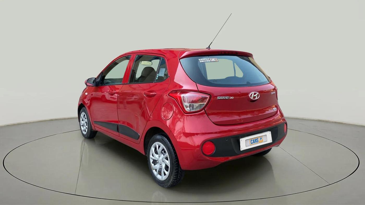 2017 Hyundai Grand i10 SPORTZ 1.2 KAPPA VTVT, Petrol, Manual, 75,228 km, Left Back Diagonal