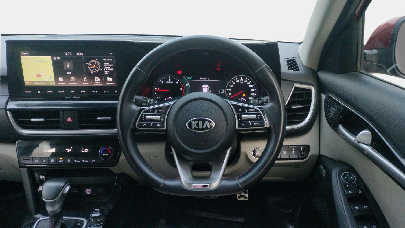 2019 KIA SELTOS GTX PLUS AT 1.5 DIESEL, Diesel, Automatic, 54,813 km, Steering Wheel Close Up
