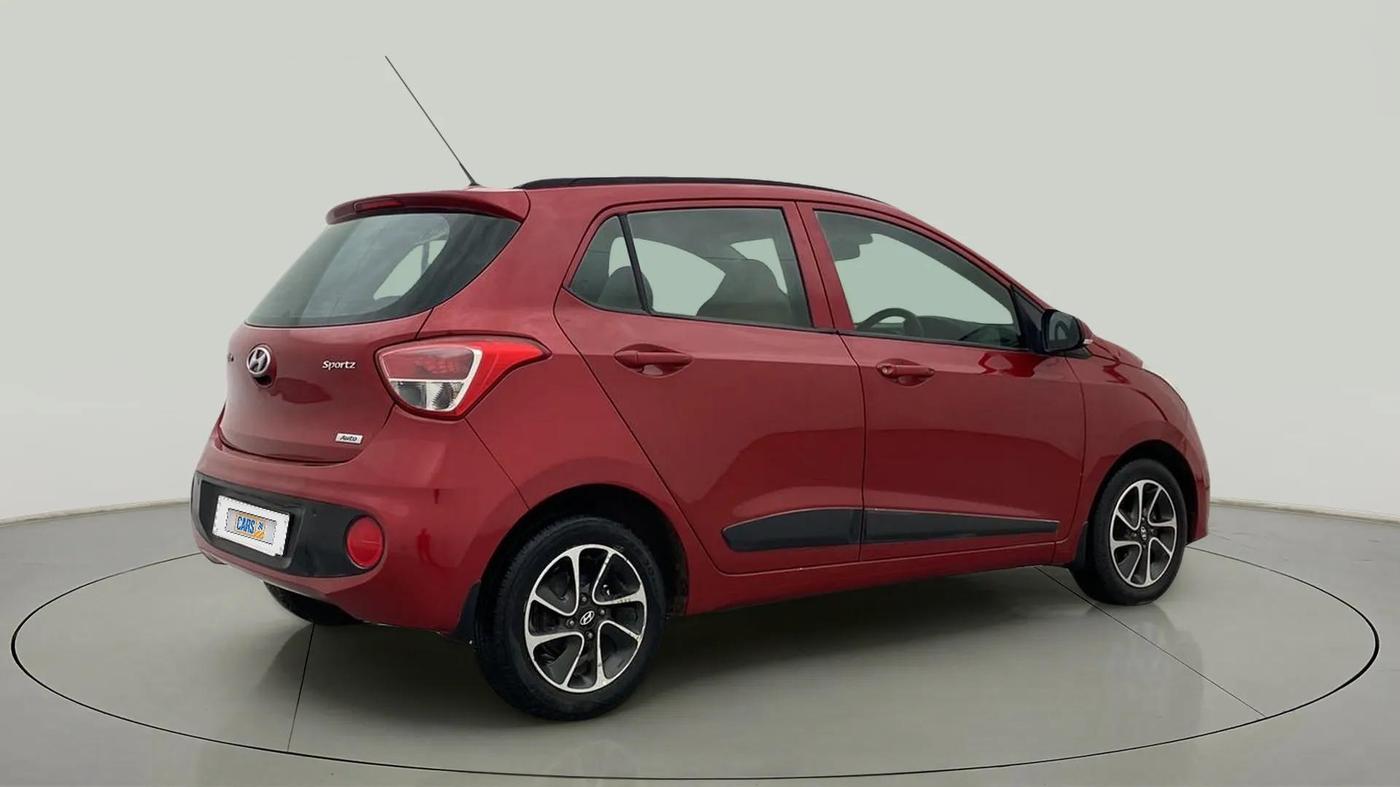 2017 Hyundai Grand i10 SPORTZ (O) AT 1.2 KAPPA VTVT, Petrol, Automatic, 49,078 km, Right Back Diagonal