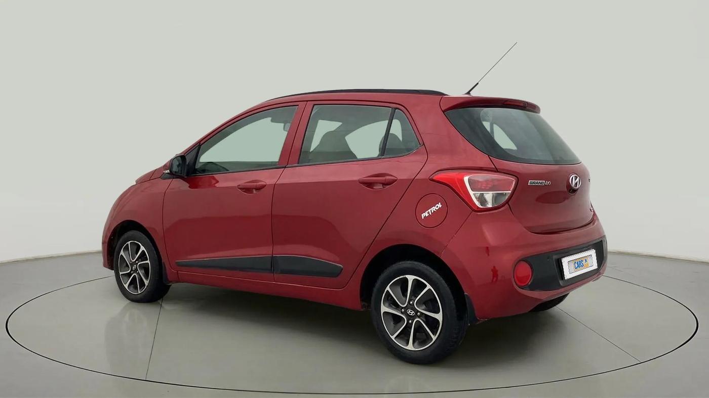 2017 Hyundai Grand i10 SPORTZ (O) AT 1.2 KAPPA VTVT, Petrol, Automatic, 49,078 km, Left Back Diagonal