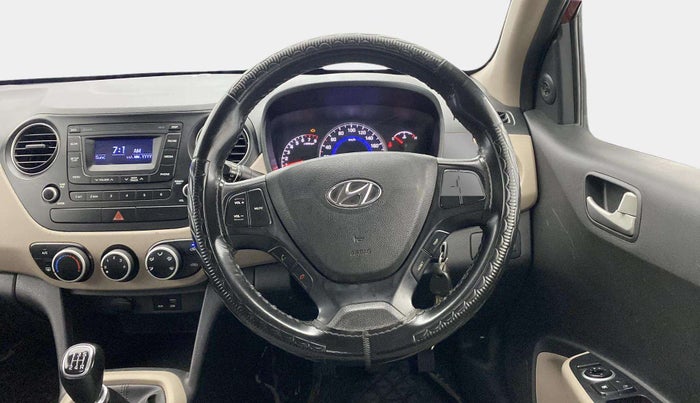 2016 Hyundai Grand i10 SPORTZ 1.2 KAPPA VTVT, CNG, Manual, 77,540 km, Steering Wheel Close Up