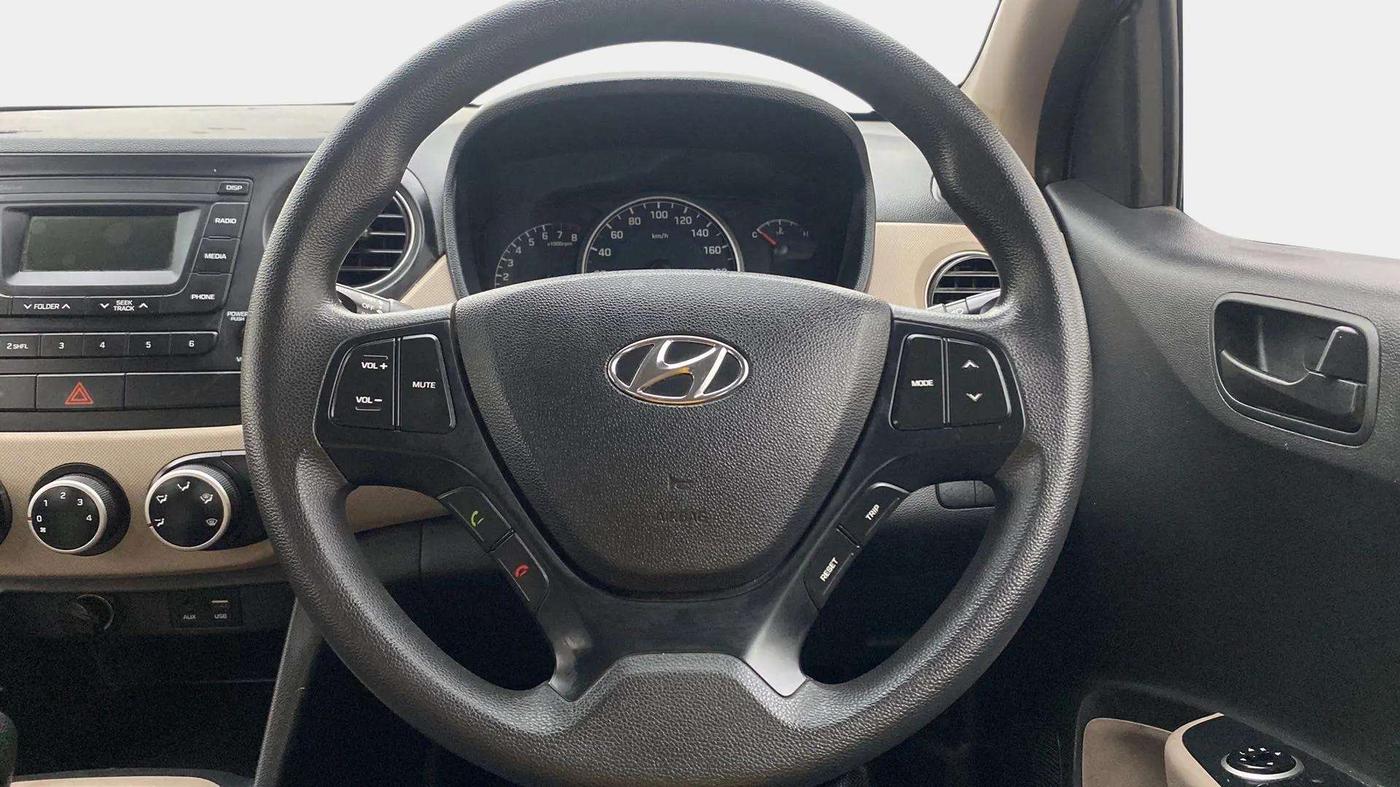 2018 Hyundai Grand i10 MAGNA 1.2 KAPPA VTVT, CNG, Manual, 77,240 km, Steering Wheel Close Up