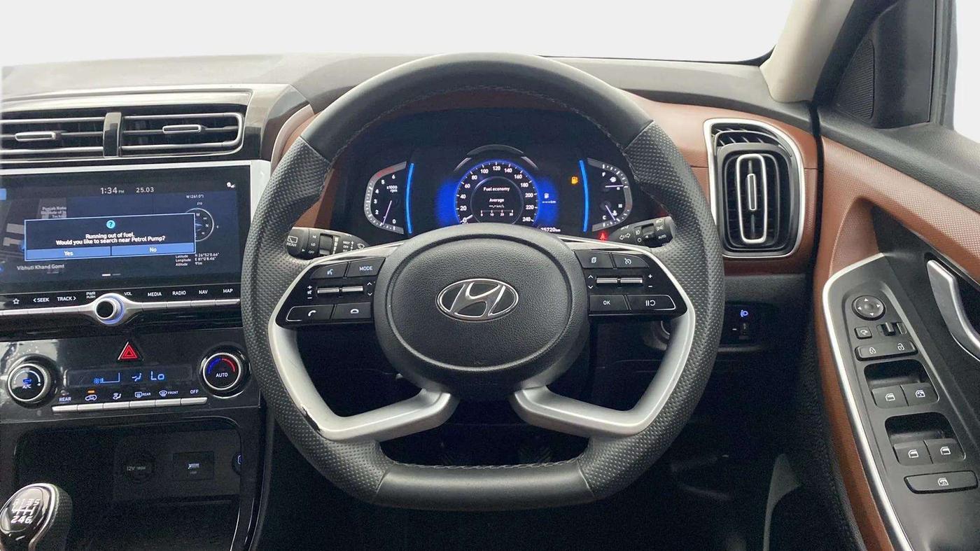 2022 Hyundai ALCAZAR PRESTIGE 1.5 MT 6STR, Diesel, Manual, 35,702 km, Steering Wheel Close Up