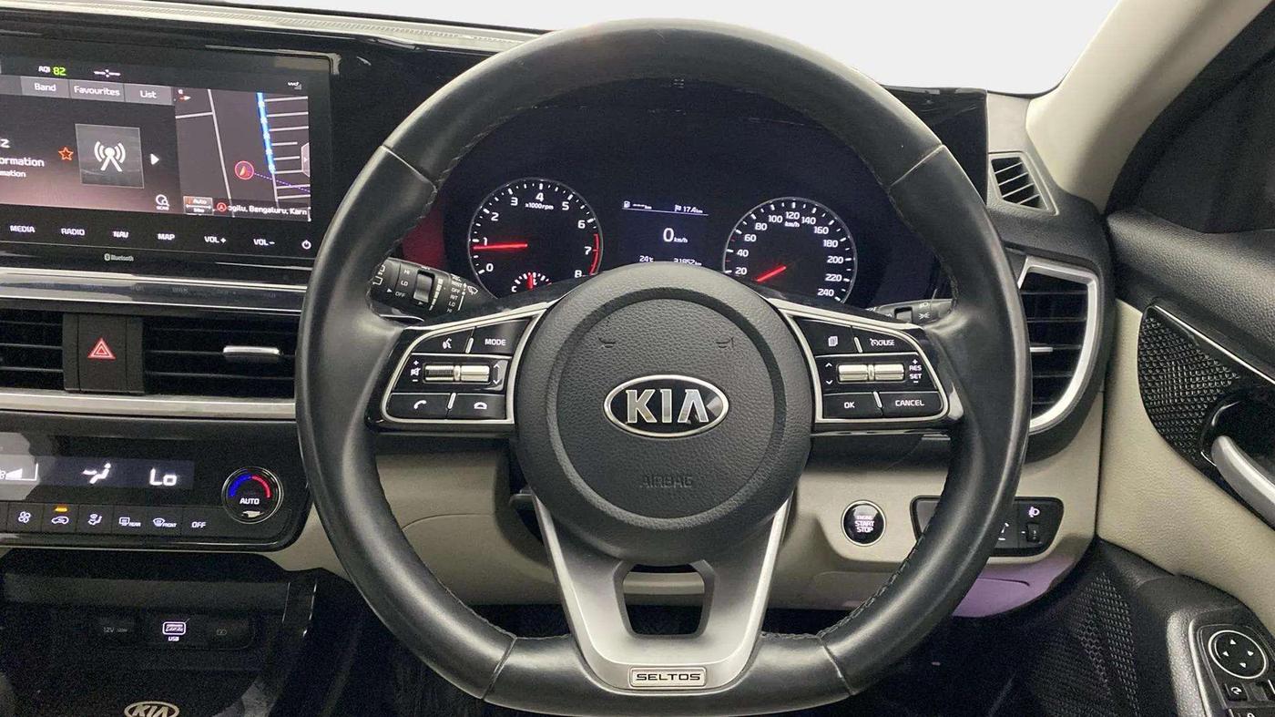 2020 KIA SELTOS HTX 1.5 PETROL, Petrol, Manual, 31,947 km, Steering Wheel Close Up