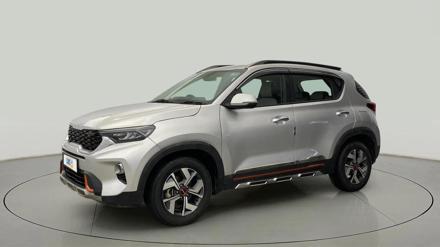 2023 KIA SONET HTX ANNIVERSARY EDITION 1.0 IMT, Petrol, Manual, 10,709 km, Left Front Diagonal