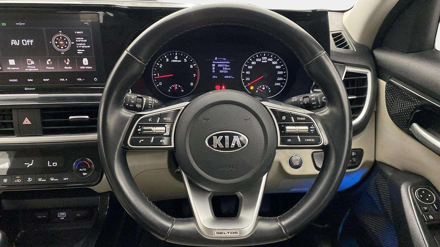 2019 KIA SELTOS HTX 1.5 PETROL, Petrol, Manual, 49,528 km, Steering Wheel Close Up