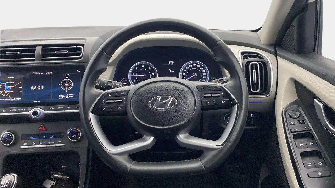 2020 Hyundai Creta SX 1.5 DIESEL, Diesel, Manual, 77,426 km, Steering Wheel Close Up